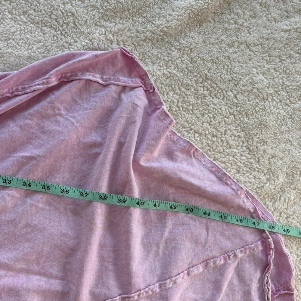 Free People Dusk To Dawn nightgown Women's XL Pink Stonewashed Oversized